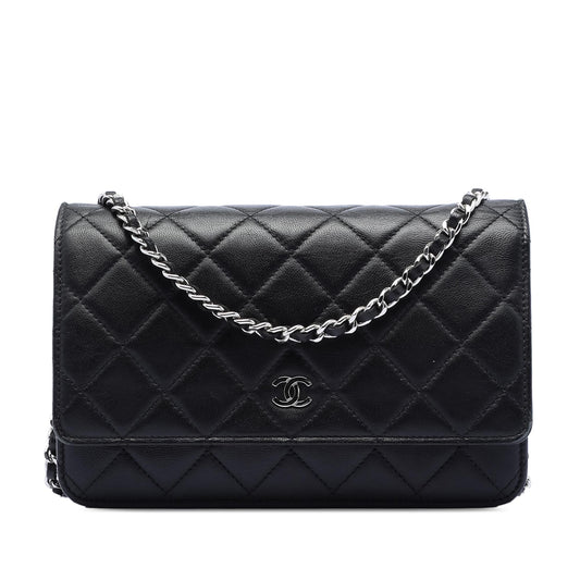 Chanel CC Quilted Lambskin Wallet On Chain