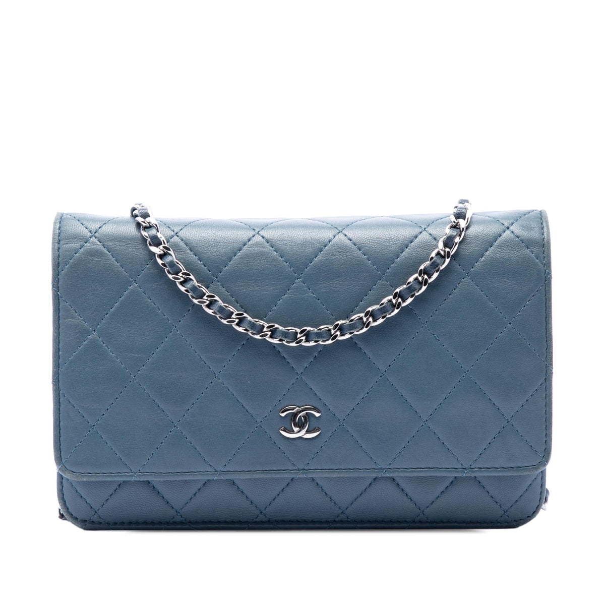 Chanel CC Quilted Lambskin Wallet On Chain