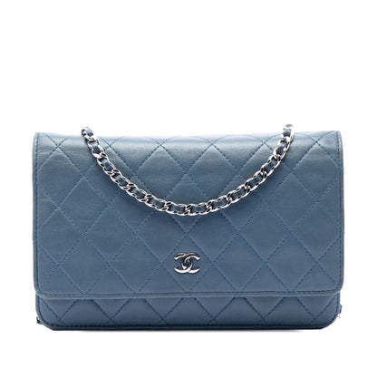 Chanel CC Quilted Lambskin Wallet On Chain