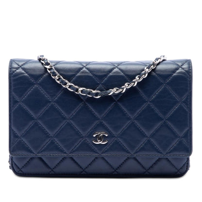Chanel CC Quilted Lambskin Wallet On Chain