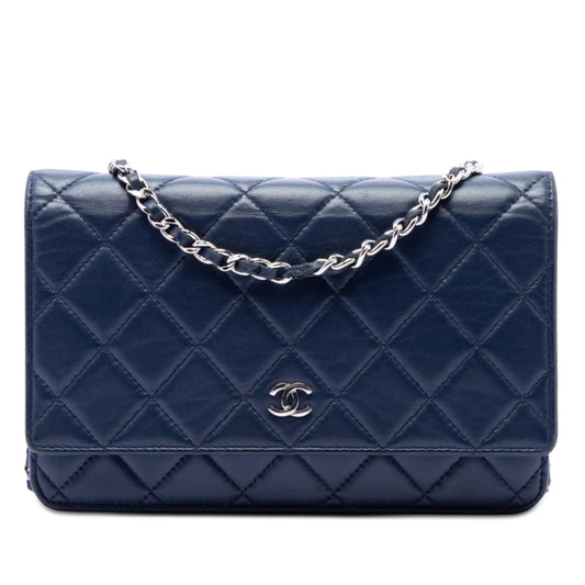 Chanel CC Quilted Lambskin Wallet On Chain