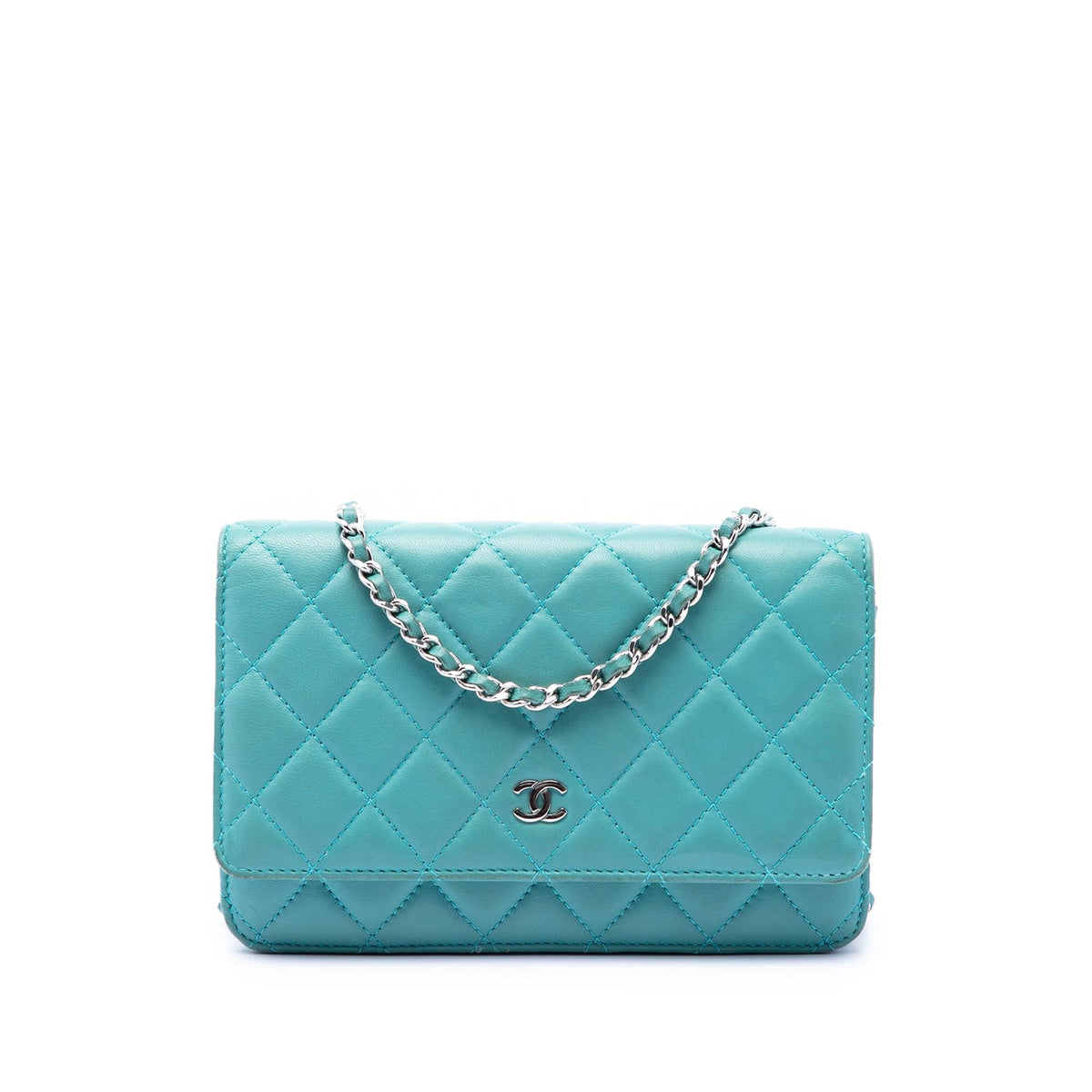 Chanel CC Quilted Lambskin Wallet On Chain