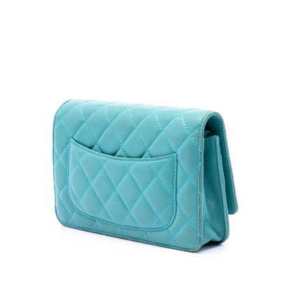 Chanel CC Quilted Lambskin Wallet On Chain