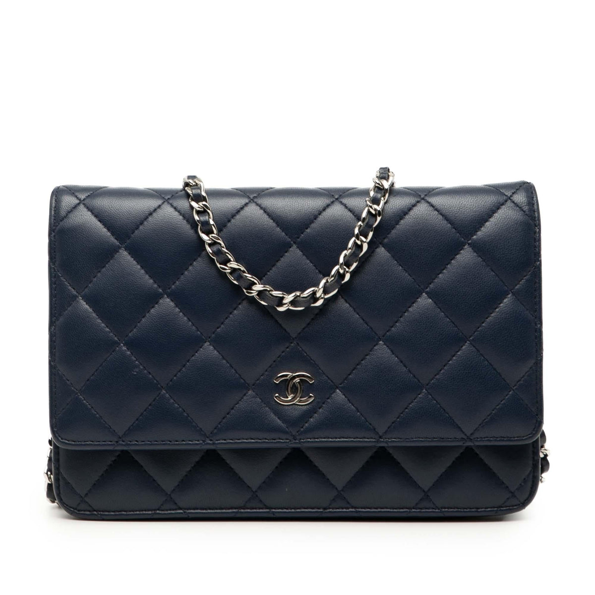 Chanel CC Quilted Lambskin Wallet On Chain