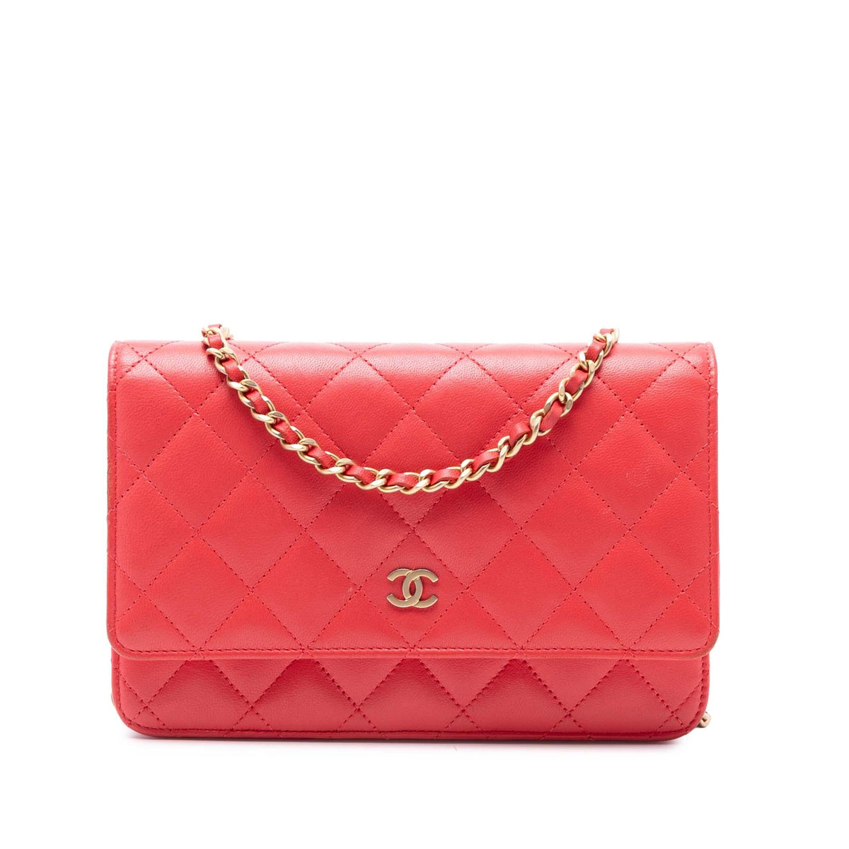Chanel CC Quilted Lambskin Wallet on Chain