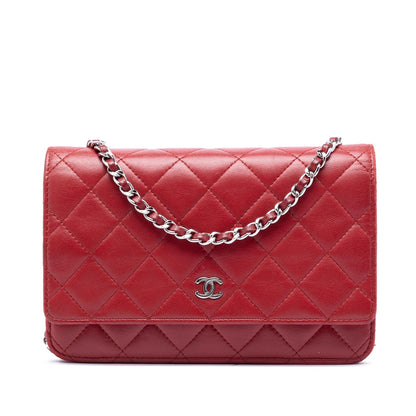 Chanel CC Quilted Lambskin Wallet on Chain