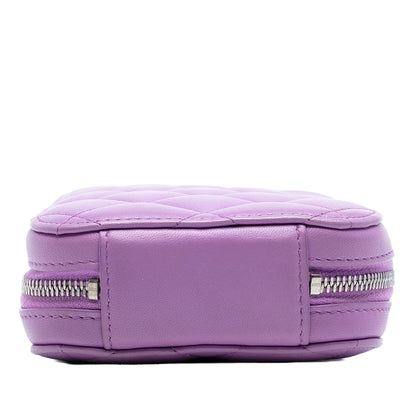 Chanel CC Quilted Lambskin Zip Phone Case