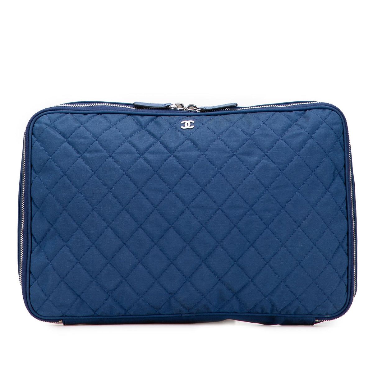 Chanel CC Quilted Nylon Laptop Case
