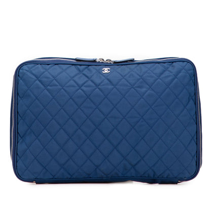 Chanel CC Quilted Nylon Laptop Case