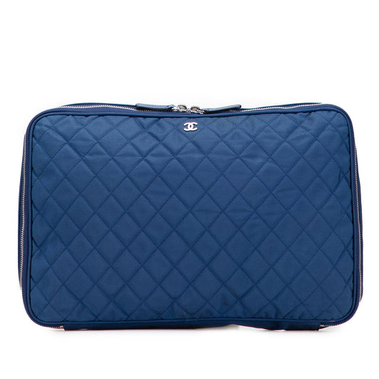 Chanel CC Quilted Nylon Laptop Case