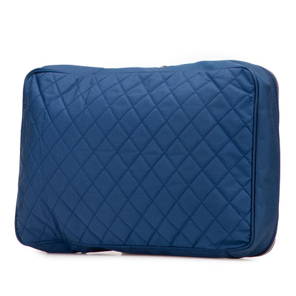 Chanel CC Quilted Nylon Laptop Case