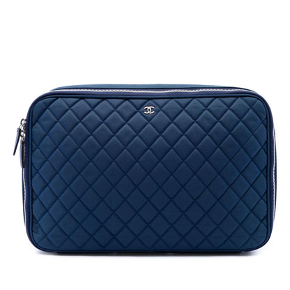 Chanel CC Quilted Nylon Laptop Case