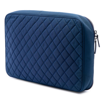 Chanel CC Quilted Nylon Laptop Case