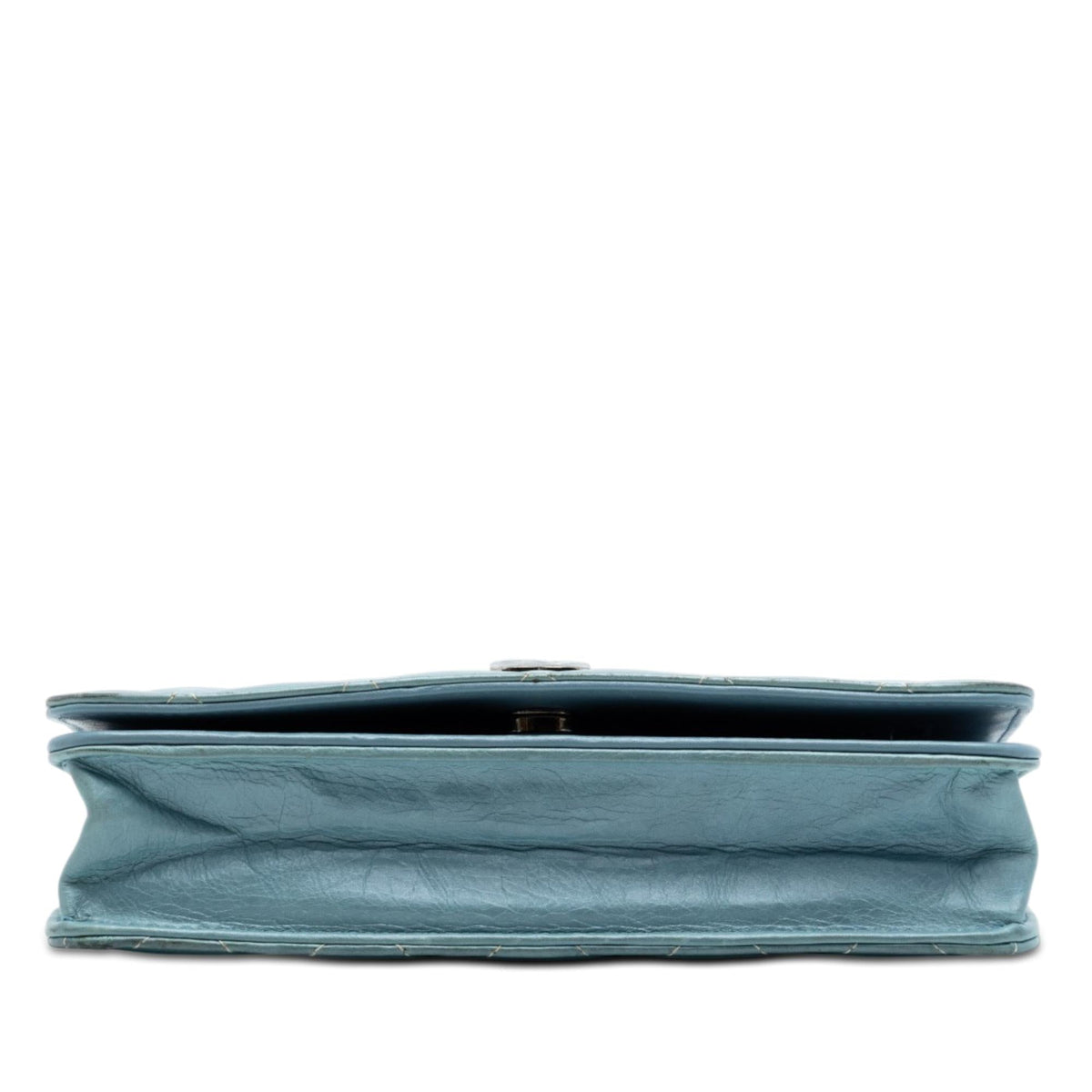 Chanel CC Quilted Ombre Patent and Aged Calfskin Crystal Wallet On Chain