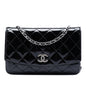 Chanel CC Quilted Patent Brilliant Wallet On Chain