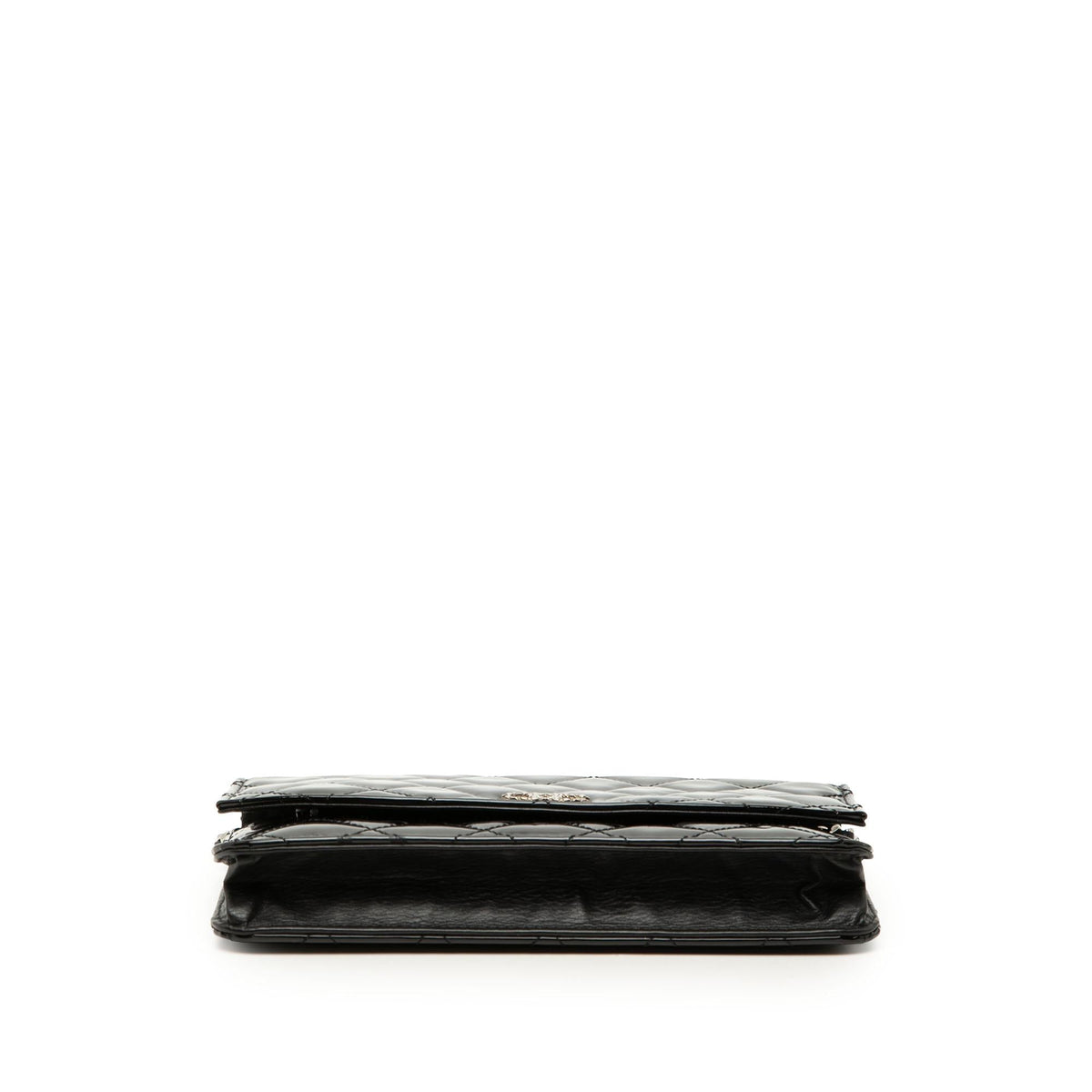Chanel CC Quilted Patent Brilliant Wallet On Chain