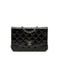 Chanel CC Quilted Patent Brilliant Wallet On Chain