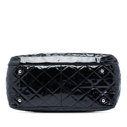 Chanel CC Quilted Patent Chic And Glitter Ligne Timeless Tote