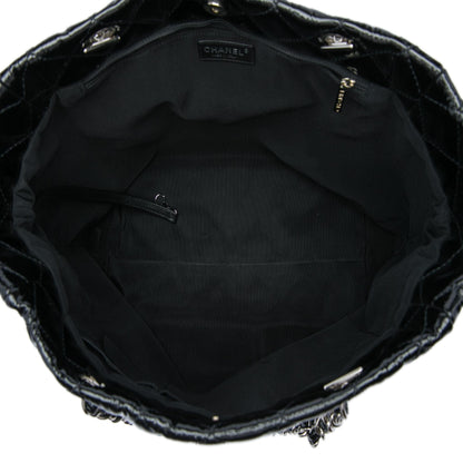 Chanel CC Quilted Patent Chic And Glitter Ligne Timeless Tote