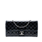 Chanel CC Quilted Patent East West Wallet On Chain