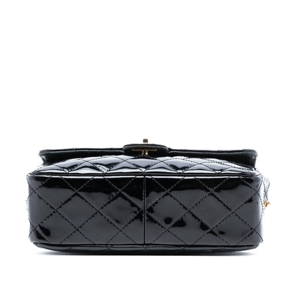 Chanel CC Quilted Patent Straight Single Flap