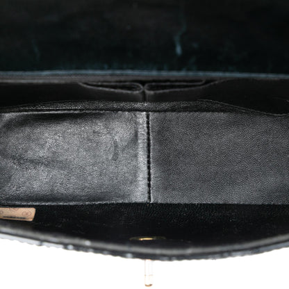 Chanel CC Quilted Patent Straight Single Flap