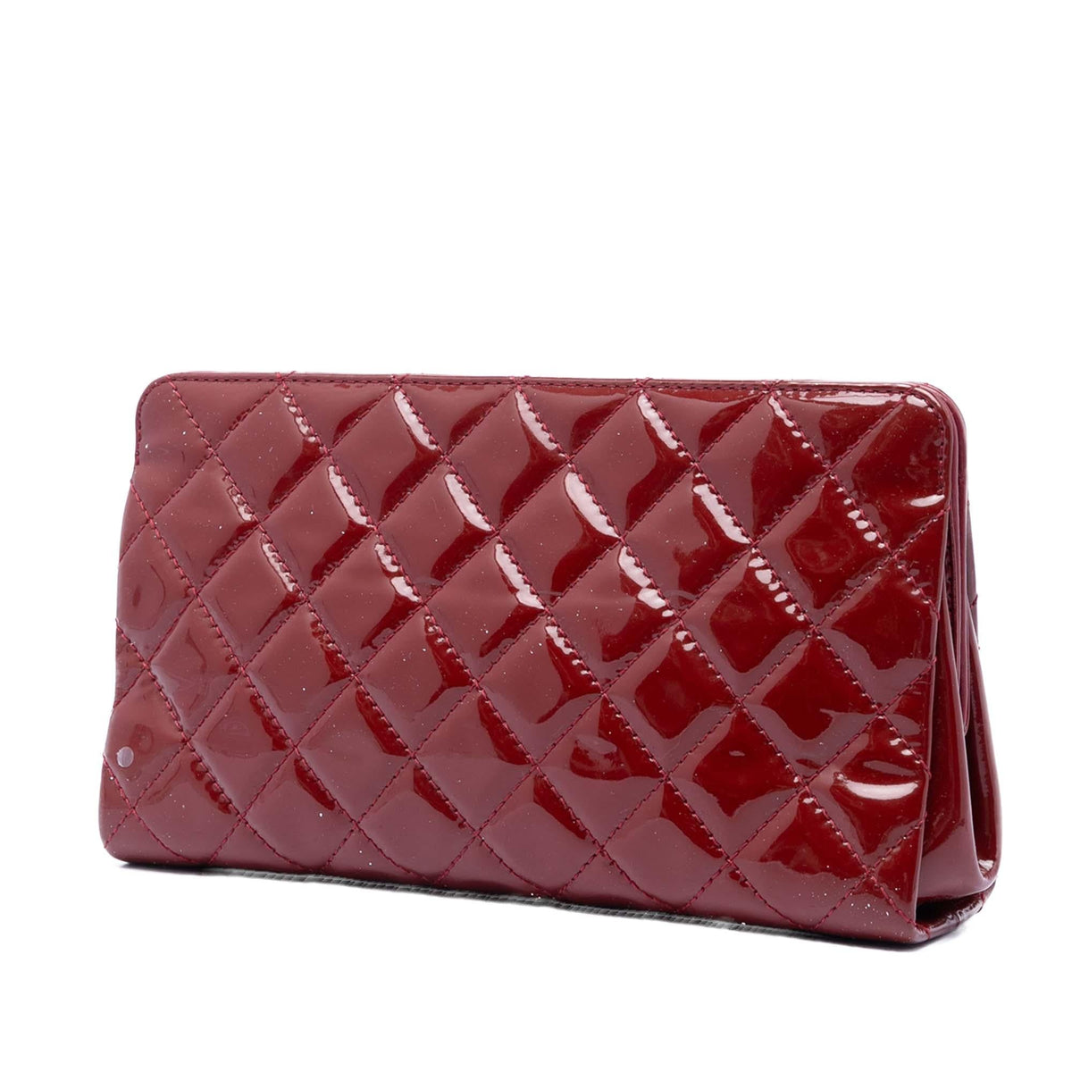 Chanel CC Quilted Patent Timeless Clutch