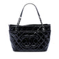 Chanel CC Quilted Patent Timeless Soft Tote