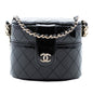Chanel CC Quilted Patent Vanity Case with Chain