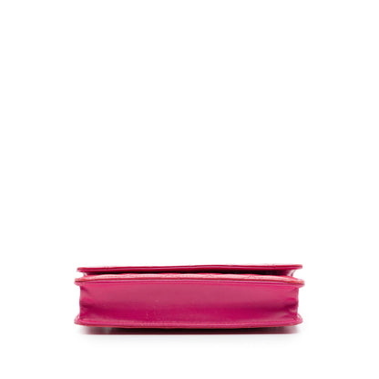 Chanel CC Quilted Patent Wallet on Chain