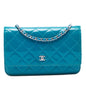 Chanel CC Quilted Patent Wallet on Chain