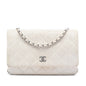 Chanel CC Quilted Perforated Lambskin Wallet On Chain