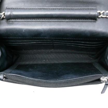 Chanel CC Quilted Shiny Aged Calfskin Wallet On Chain
