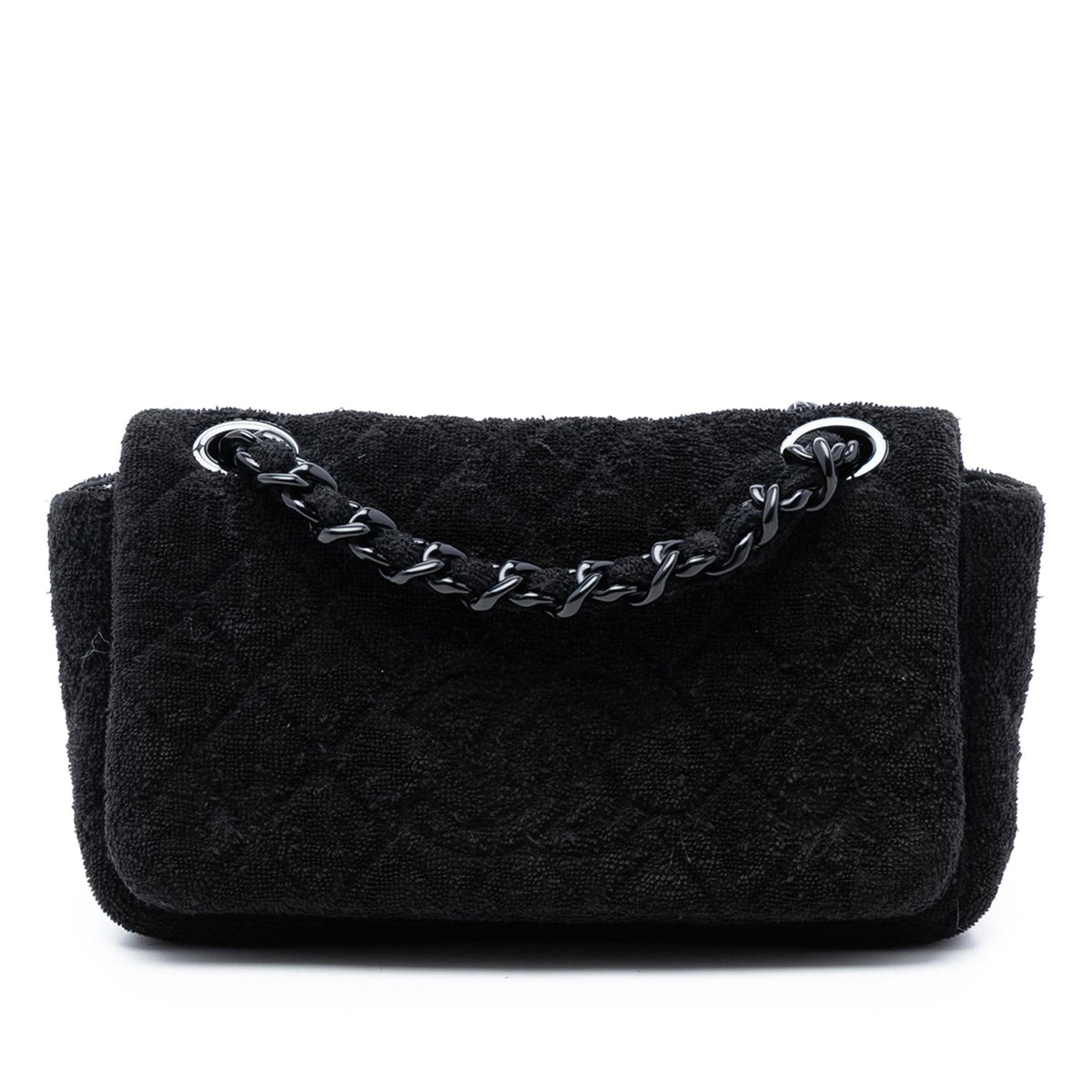 Chanel CC Quilted Terry Cloth Flap
