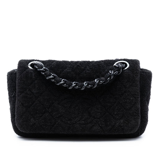 Chanel CC Quilted Terry Cloth Flap