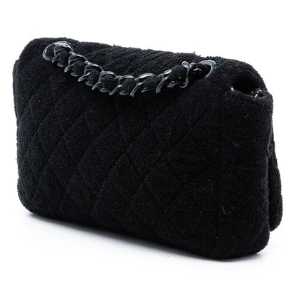 Chanel CC Quilted Terry Cloth Flap