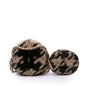 Chanel CC Quilted Tweed and Shearling Round Clutch With Chain