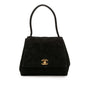 Chanel CC Quilted Velvet Flap