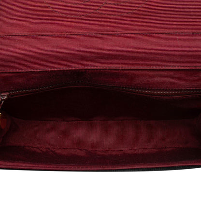 Chanel CC Quilted Velvet Half Moon Flap