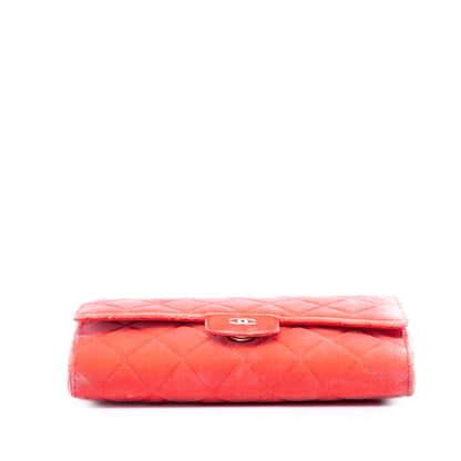Chanel CC Quilted Velvet Single Flap