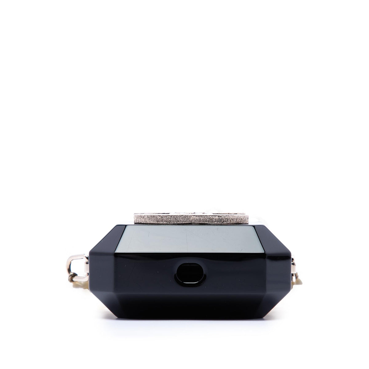 Chanel CC Resin Crystal Faux Pearl Airpods Pro Holder Necklace Bag