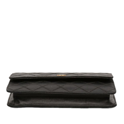 Chanel CC Satin Diamond Stitch Clutch