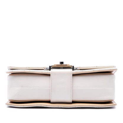 Chanel CC Stitched Calfskin Chain Flap