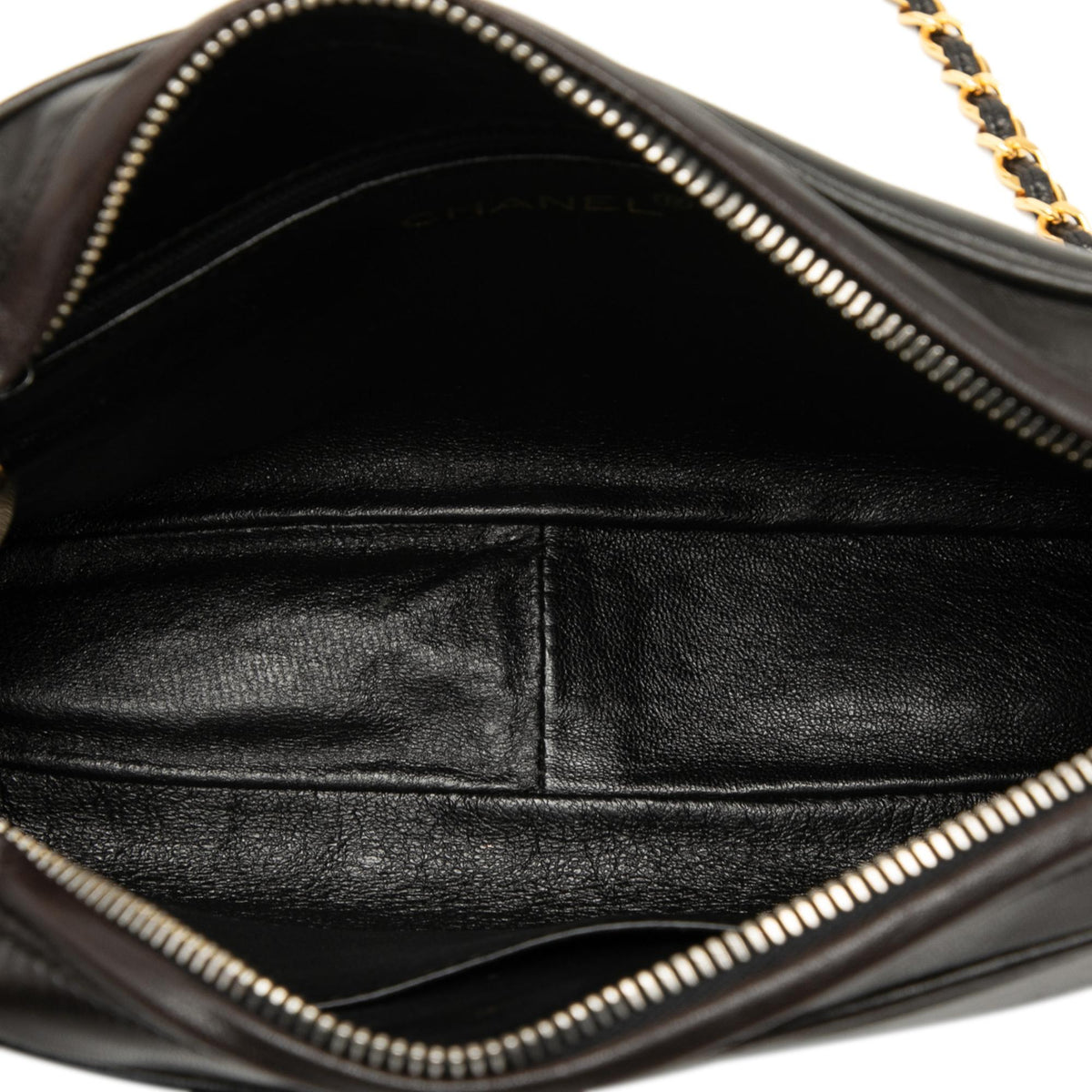 Chanel CC Stitched Lambskin Tassel Flap Crossbody
