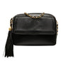 Chanel CC Stitched Lambskin Tassel Flap Crossbody
