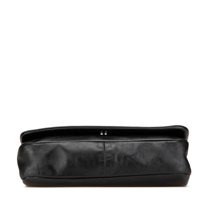 Chanel CC Studded Lambskin East West Flap
