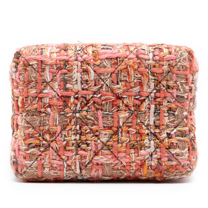 Chanel CC Tweed Chain Vertical Box Crossbody