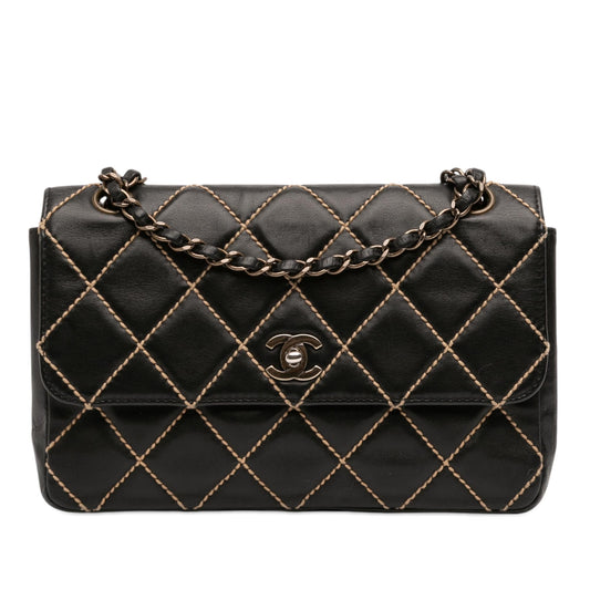 Chanel CC Wild Stitch Lambskin Flap