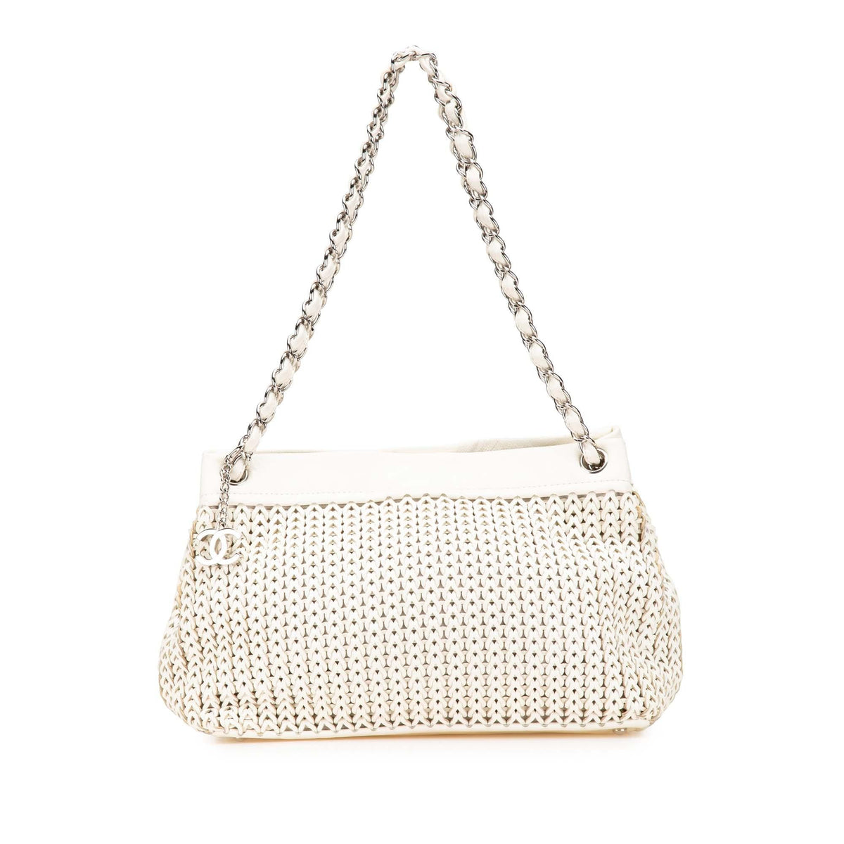 Chanel CC Woven Caviar Shoulder Bag