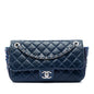 Chanel CC Wrinkled Lambskin and Tweed Shoulder Bag
